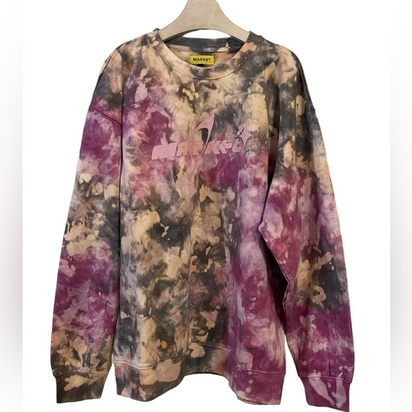 Urban Outfitters Sweatshirt Tie Dye Cosmo Crew Neck Large NWT Market - Picture 2 of 14